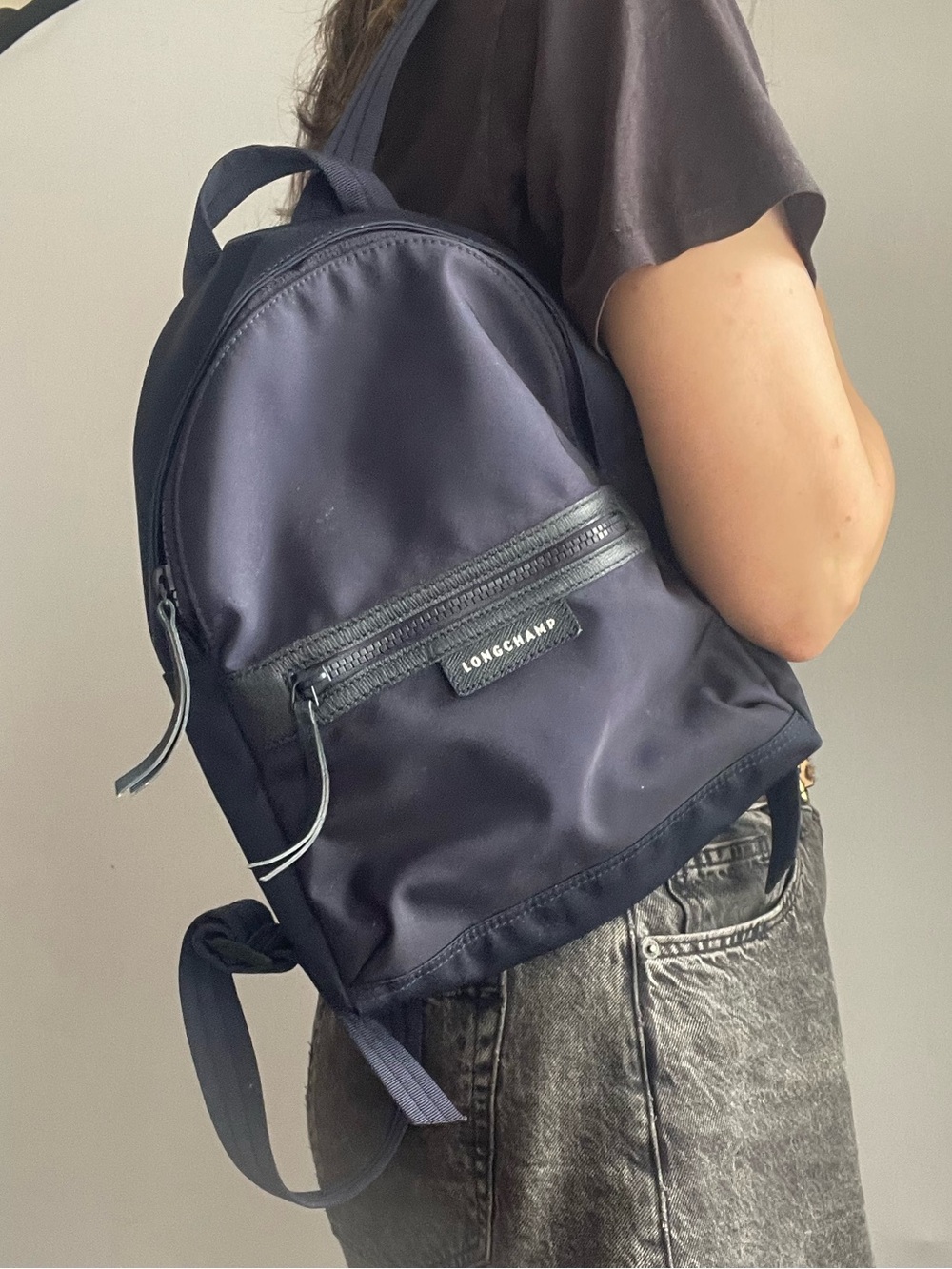 Longchamp le pliage Neo Nylon Navy Backpack - small